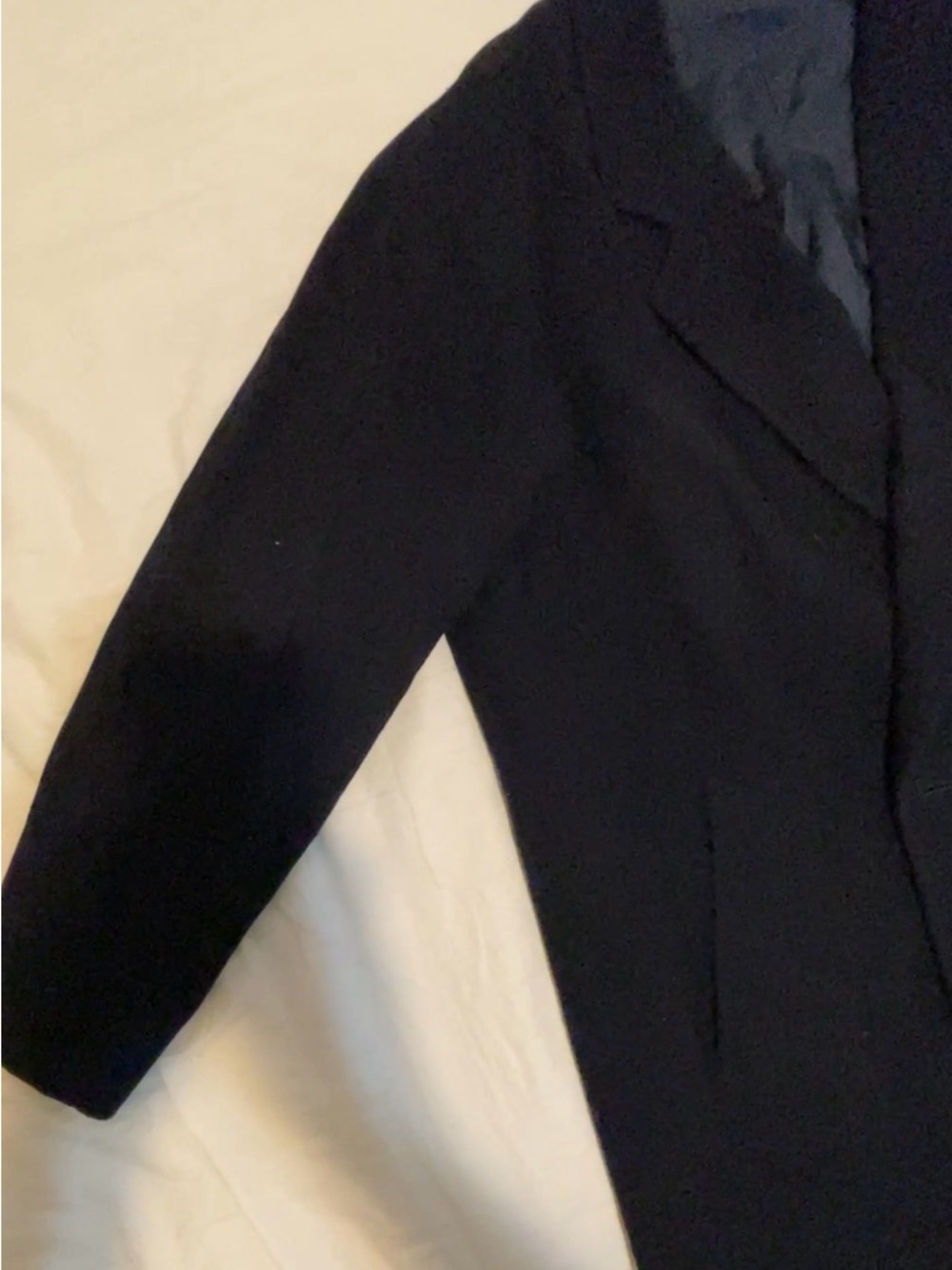 Pierre Balmain Paris Black Wool Double Breasted Coat - Picture 15 of 16